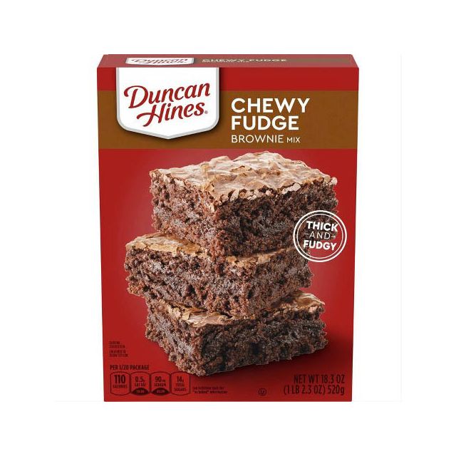 Duncan Hines Moist Chewy Fudge Brownie Mix Devil's Food 18.3 Oz