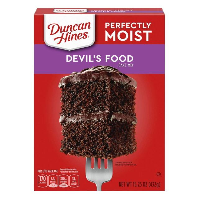 Duncan Hines Moist Cake Mix Devil's Food 15.25 Oz