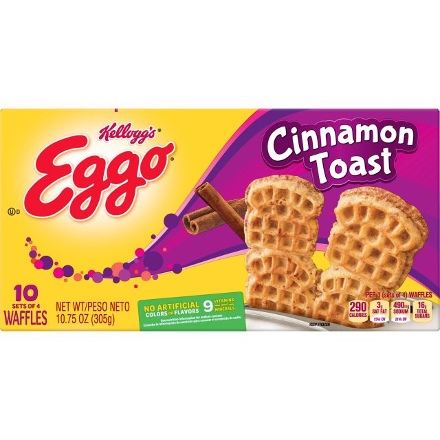 Eggo Frozen Cinnamon Toast Waffles (10 Waffles) 10.75 Oz