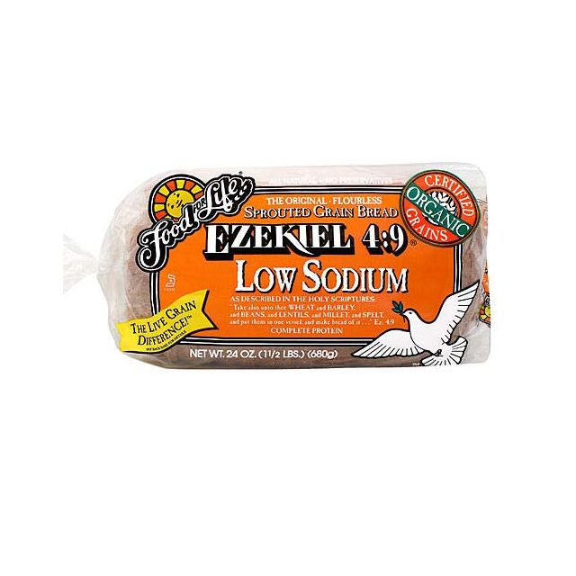 Food For Life Ezekiel 4:9 Sprouted Grain Low Sodium Bread Frozen 24 Oz