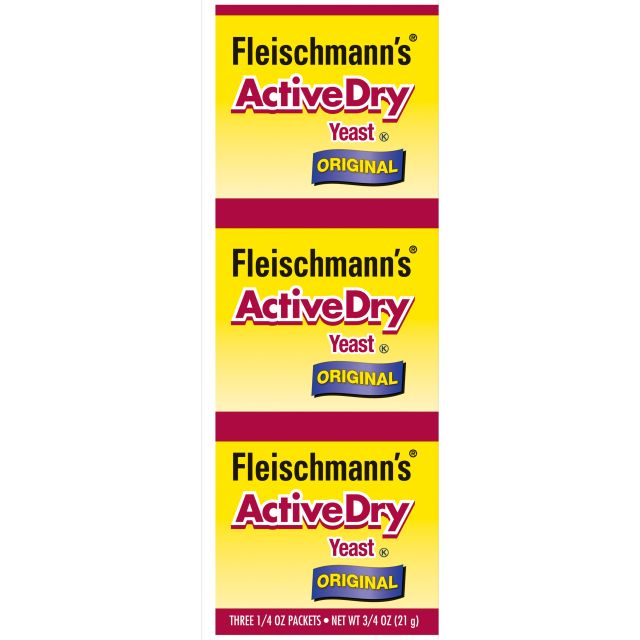 Fleischmann's Active Dry Yeast 0.25 Oz 3 Pack