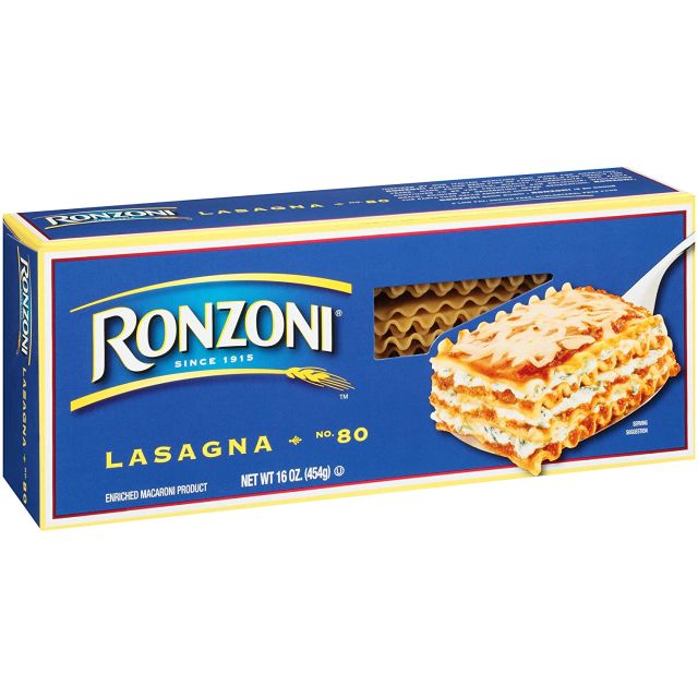 Ronzoni Lasagna Enriched Macaroni 16 Oz