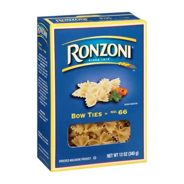 Ronzoni Bow Ties Pasta 12 Oz