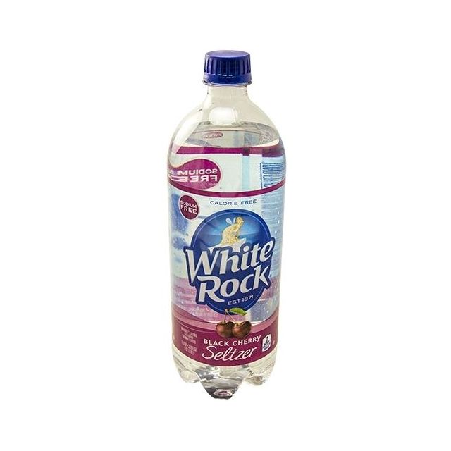 White Rock Black Cherry Flavored Sparkling Seltzer 1 Liter