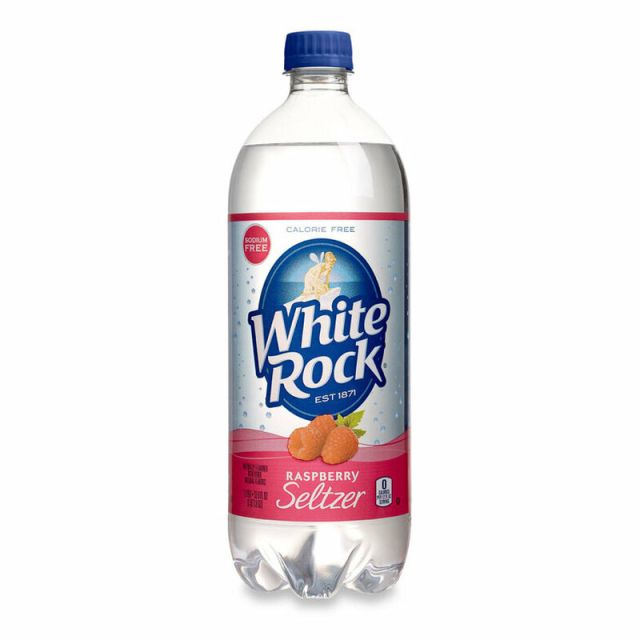 White Rock Raspberry Flavored Sparkling Seltzer 1 Liter