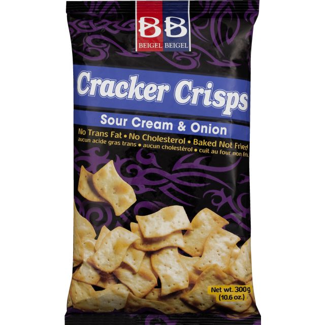 Beigel Beigel Cracker Crisps - Sour Cream & Onion 10.6oz