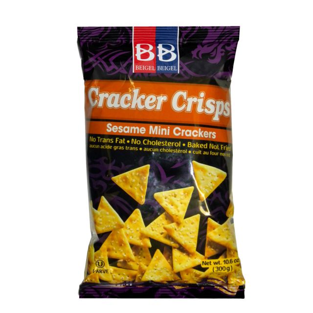 Beigel Beigel Cracker Crisps – Sesame Mini Crackers 10.6oz
