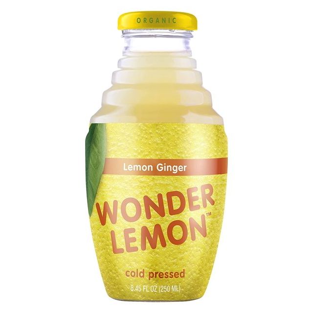 Wonder Lemon 100% Organic Lemon Ginger Juice 8.45 Oz