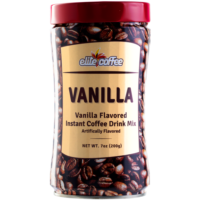 Elite Vanilla Instant Coffee 7 Oz