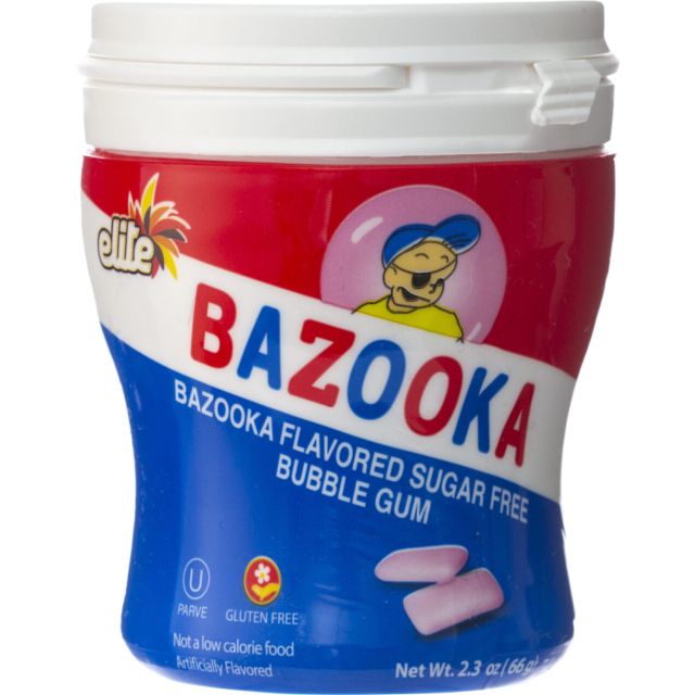 Elite Must Bazooka Bubble Gum In A Cup 2.3 Oz