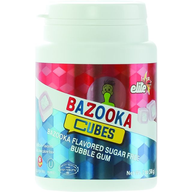 Elite Sugar Free Bazooka Cubes In A Cup 2 Oz