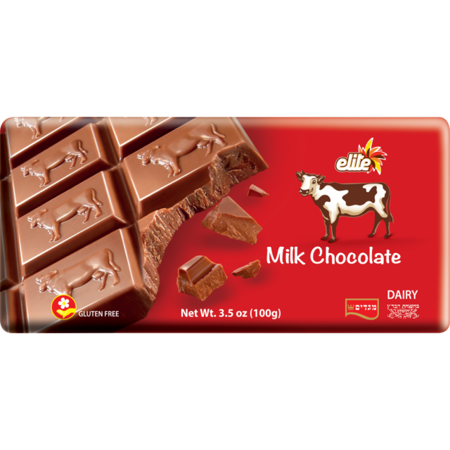 Elite Milk Chocolate Bar 3.5 Oz