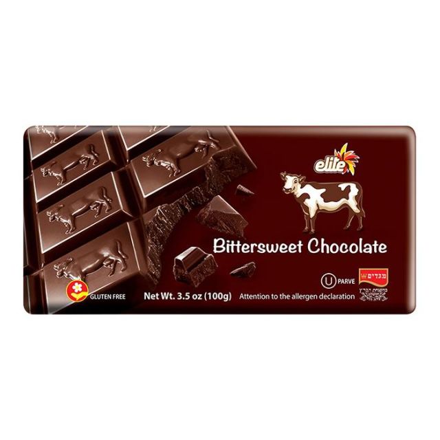 Elite Bittersweet Chocolate Bar 3.5 Oz