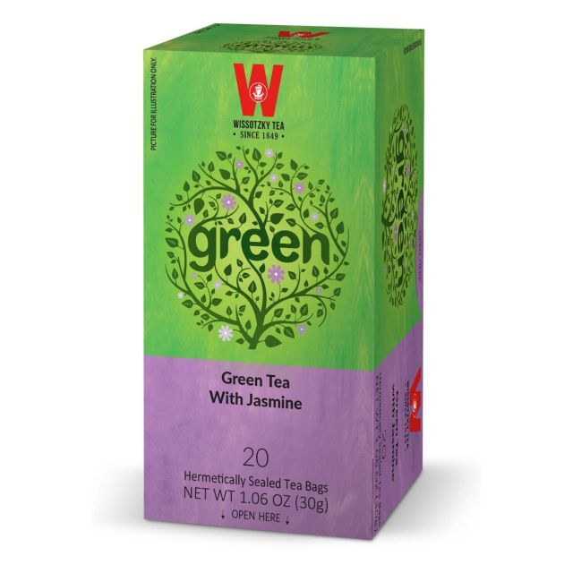 Wissotzky Jasmine Green Tea - 20 bags 1.06 Oz