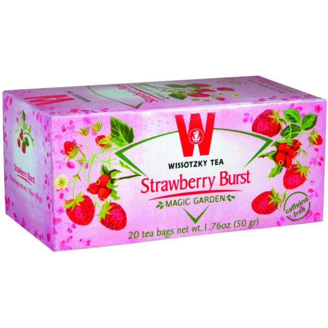 Wissotzky Strawberry Burst Tea - 20 bags 1.76 Oz
