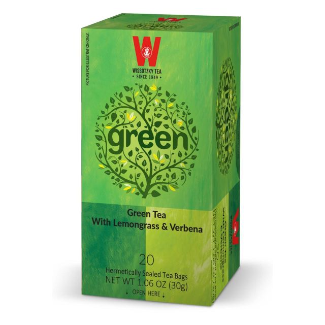 Wissotzky Lemongrass & Verbena Green Tea - 20 bags 1.06 Oz
