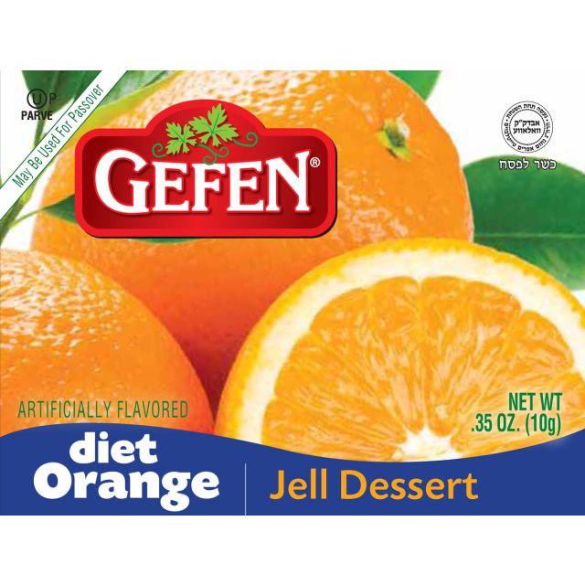 Gefen Diet Orange Orange Jell Dessert 0.35 oz