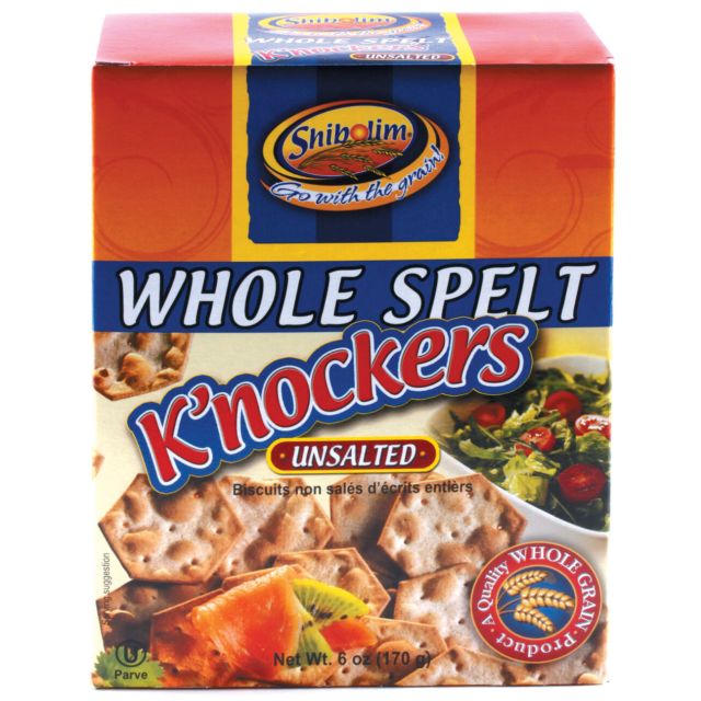 Shibolim Crackers Spelt Unsalted Knockers 6 Oz