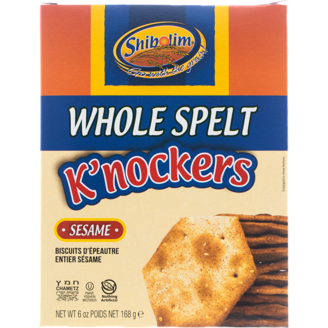 Shibolim Crackers Spelt Sesame Knockers 6 Oz