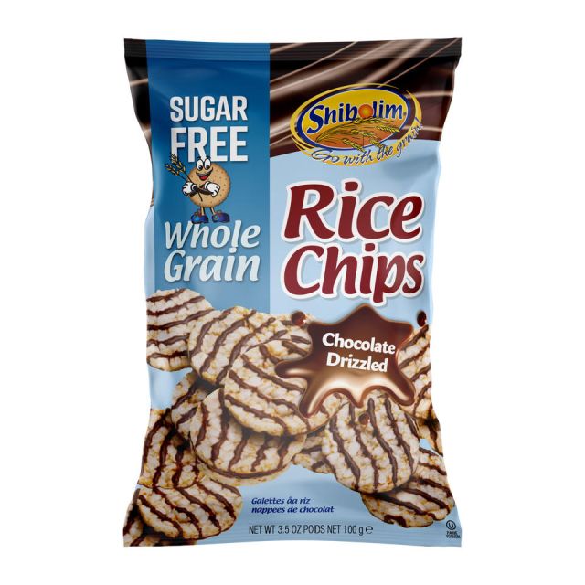 Shibolim Sugar Free Chocolate Rice Chips Whole Grain 3.5 Oz