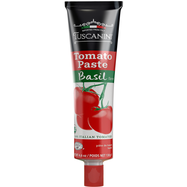 Tuscanini Tomato Paste With Basil In A Tube 4.6 Oz