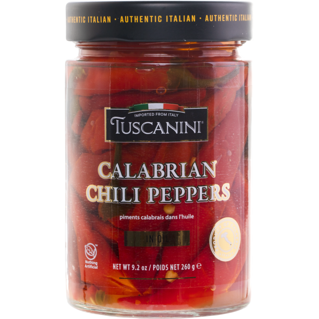 Tuscanini Calabrian Chili Peppers In Oil –  9.2  Oz