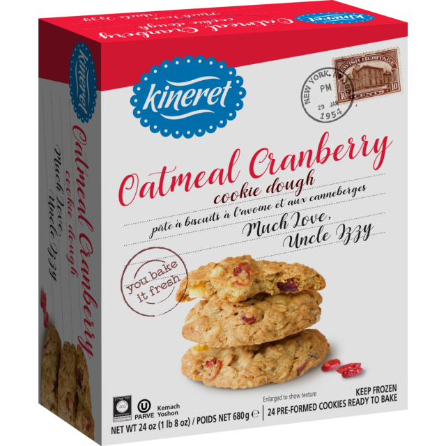 Kineret Oatmeal Cranberry Cookie Dough 24 Oz