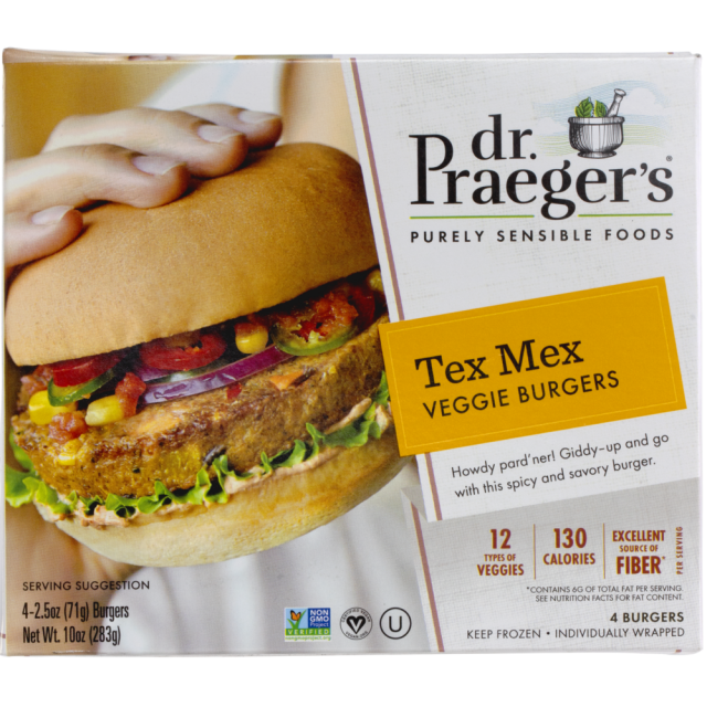 Dr. Praegers Tex Mex Veggie Burgers 10 Oz