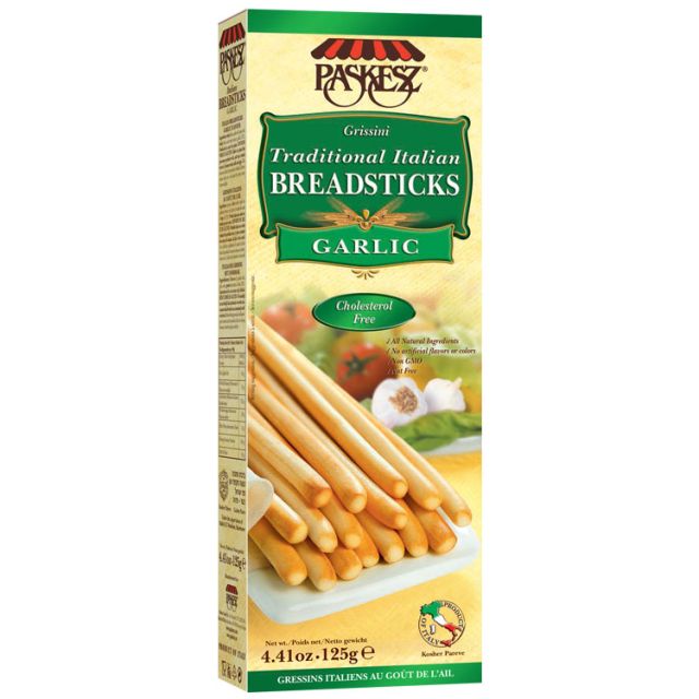 Paskesz Breadsticks Garlic Flavor 4.41 Oz