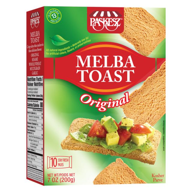 Paskesz Melba Toast Original 7 Oz