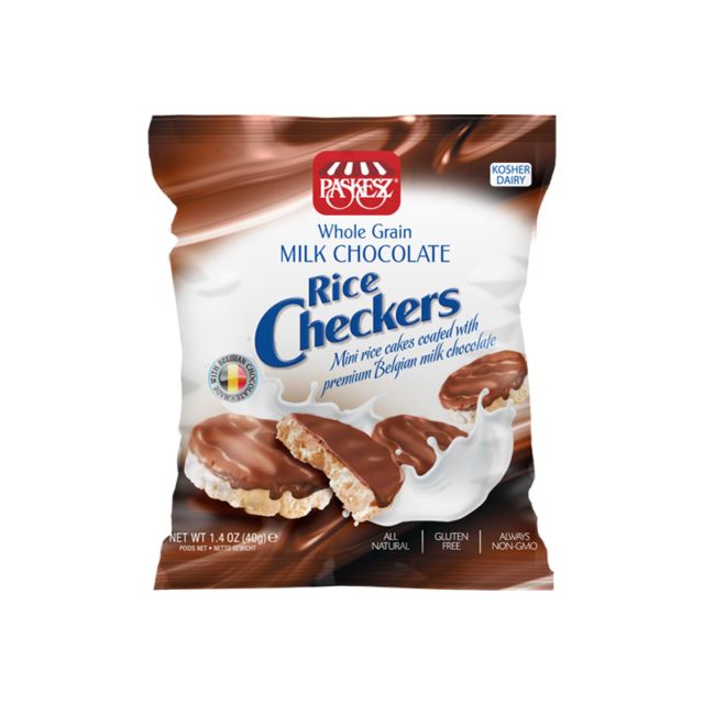 Paskesz Milk Chocolate Rice Checkers 1.4 oz