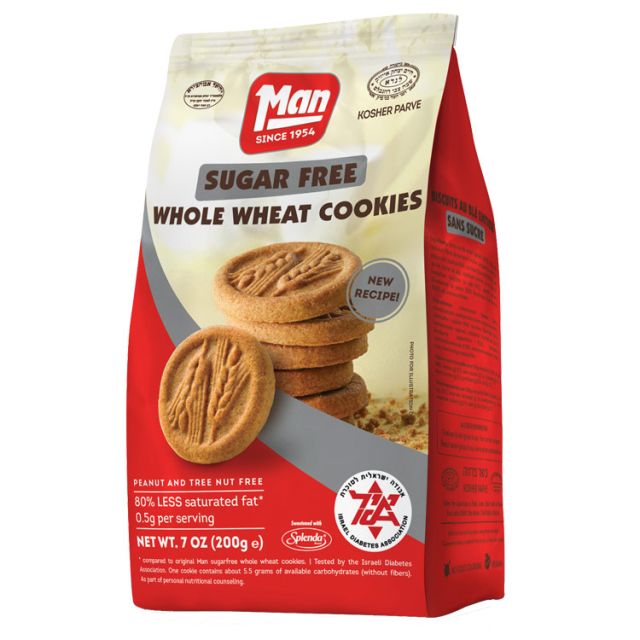 Man Sugar Free Whole Wheat Cookies 7 Oz