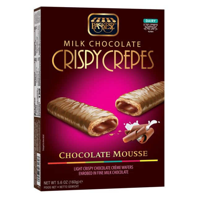 Paskesz Milk Chocolate Crispy Crepes Chocolate Mousse 5.6 Oz