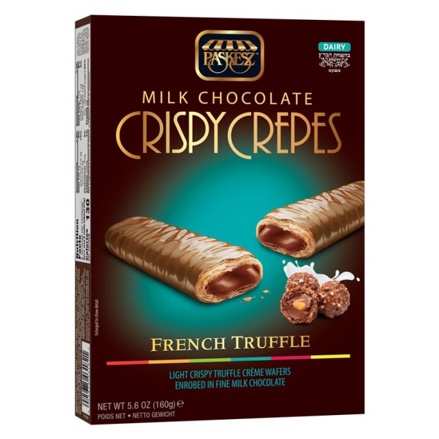 Paskesz Milk Chocolate Crispy Crepes French Truffle 5.6 Oz