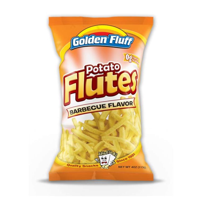 Golden Fluff Large Potato Flutes Bbq 4 Oz