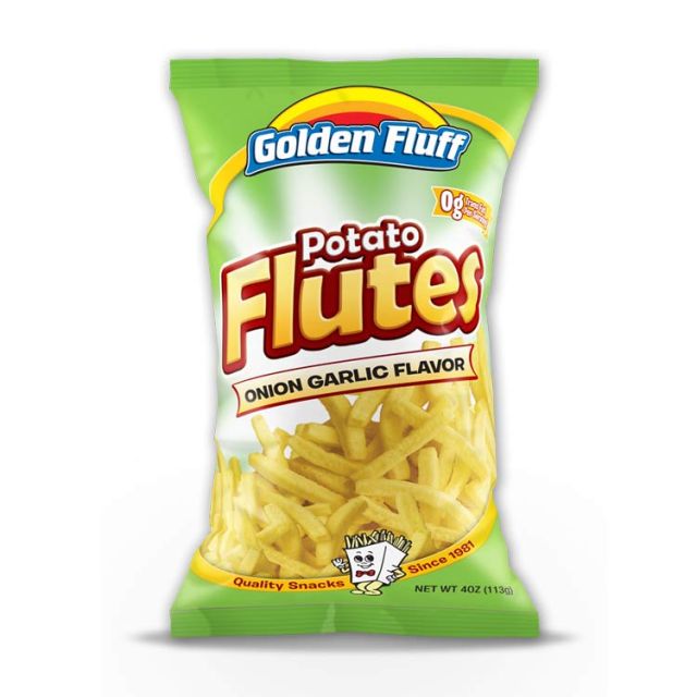 Golden Fluff Large Potato Flutes Onion Garlic 4 Oz