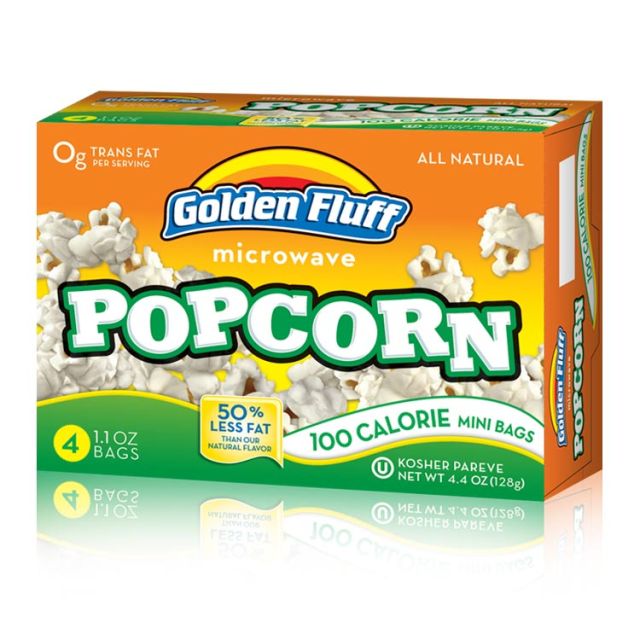 Golden Fluff Microwave Popcorn 100 Calorie Popcorn 4.4 Oz