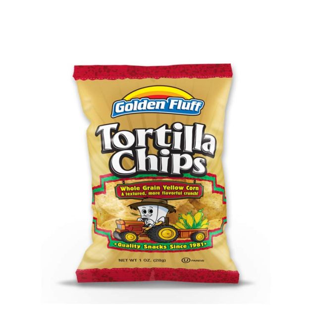 Golden Fluff Small Tortilla Chips Original 1 Oz