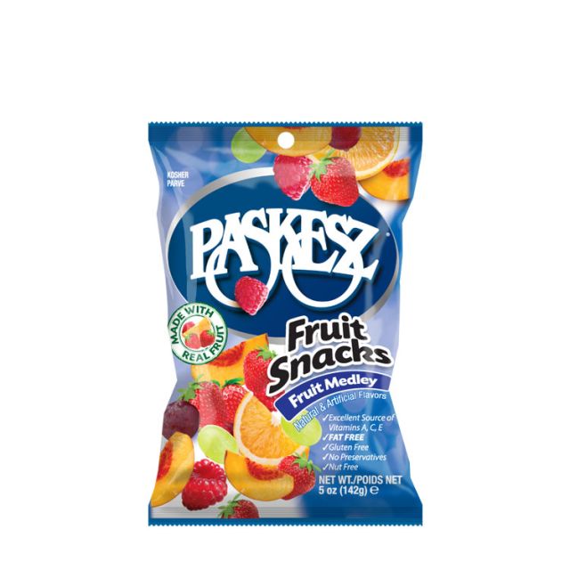 Paskesz Fruit Snacks Fruit Medley Peg Bag 5 Oz