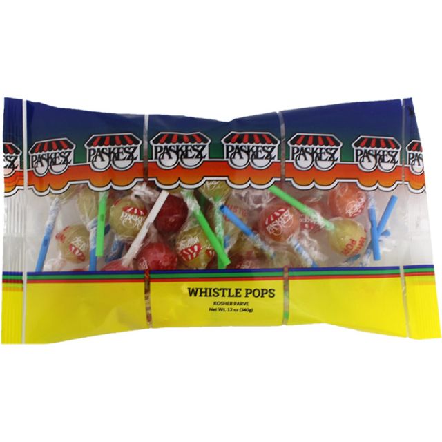 Paskesz Whistle Pops Lollipops 12 Oz