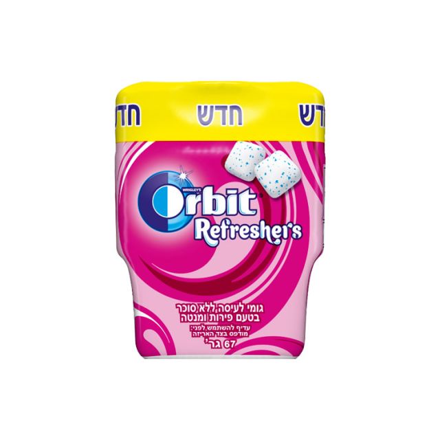 Orbit Refreshers Bubblemint Gum Jar 2.34 Oz