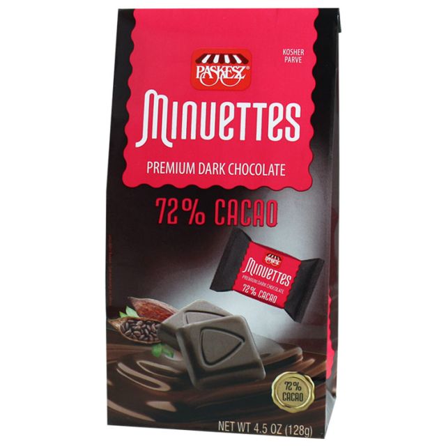 Paskesz Minuettes 72% Cacao (Parve) 4.5 Oz