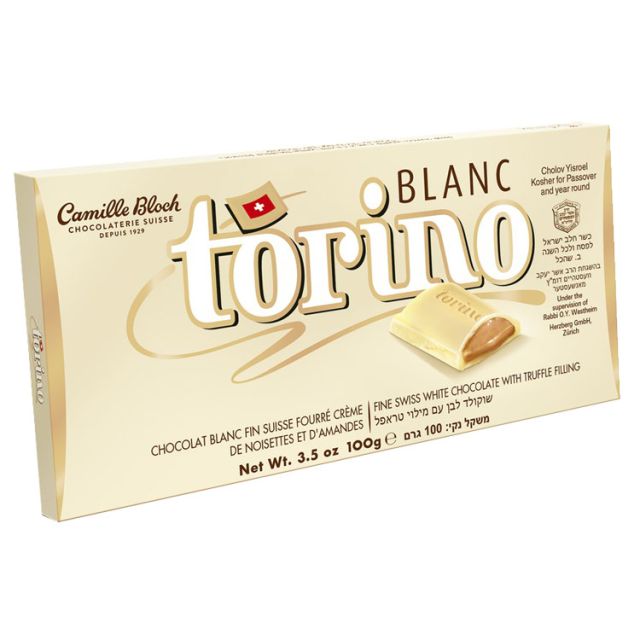 Camille Bloch Torino Blanc Filled Chocolate 3.5 Oz