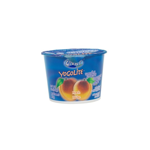 Givat Yogolite Peach Yogurt 5 Oz