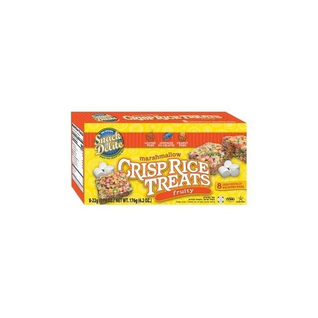 Snack Delite Fruity Marshmallow Crisp Rice Treats Gluten Free 8 Pack