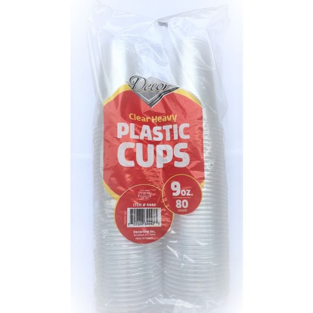Decore Clear Heavy 9 Oz Cups