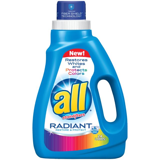 All Liquid Laundry Detergent Radiant 46.5 oz