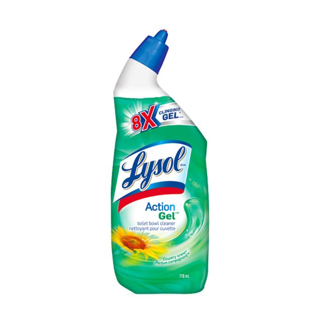 Lysol Action Gel Toilet Bowl Cleaner - Country Scent 710ml