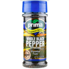 Prima Black Pepper, Whole 2.5 Oz