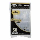 Dining Collection Knives Heavy - Clear Plastic - 50 ct
